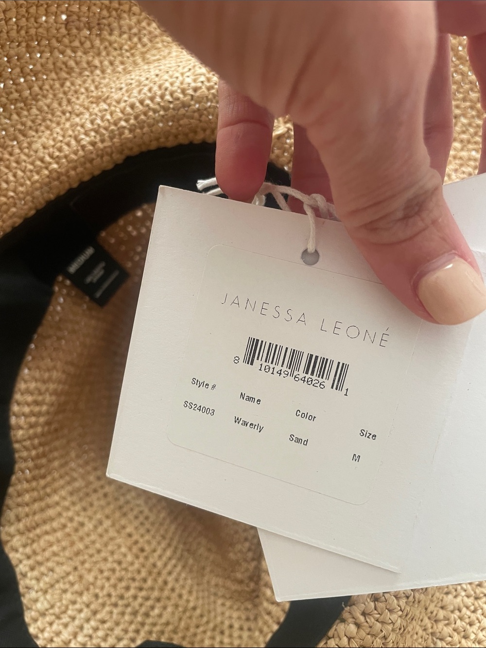 NWT Janessa Leoné Waverly Raffia Wide Brim Hat - Picture 5 of 7